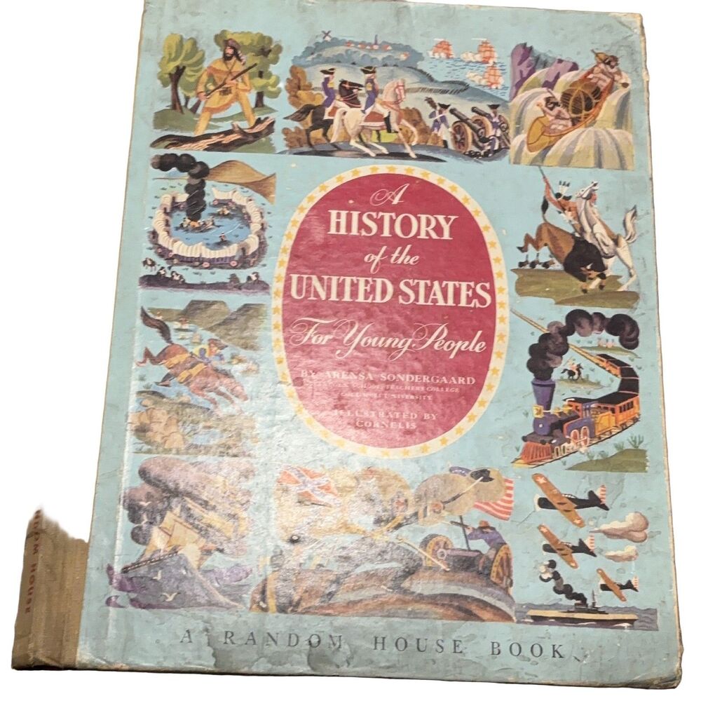 A History of the United States For Young People Sondergaard 1941 Hardcover